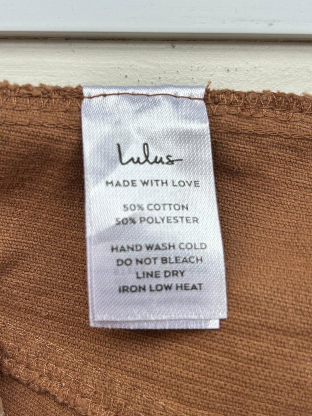 Lulus Brown Corduroy Pleated A-Line Mini Skirt Size M Cottagecore Fall - Picture 5 of 5